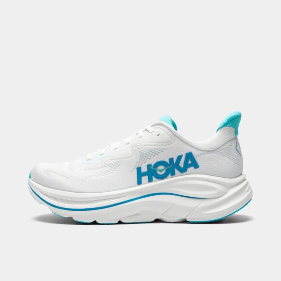 Hoka One Mens Clifton 10 Road Running Shoes - white / skyward blue Men's SZ 10.5 - Picture 12 of 16